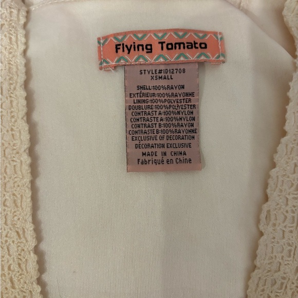 Flying Tomato Women’s V-neck Lace Maxi Dress with Aztec design - Picture 7 of 7